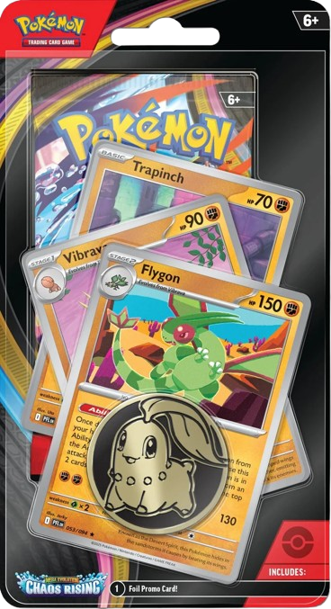 Pokémon TCG: Mega Evolution-Chaos Rising Flygon Premium Checklane Blister Pack